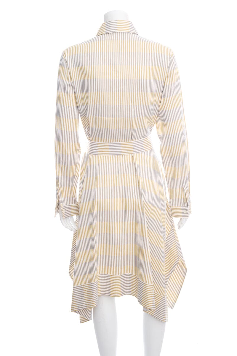 Rani Arabella Mustard Striped Shirt Dress SZ M