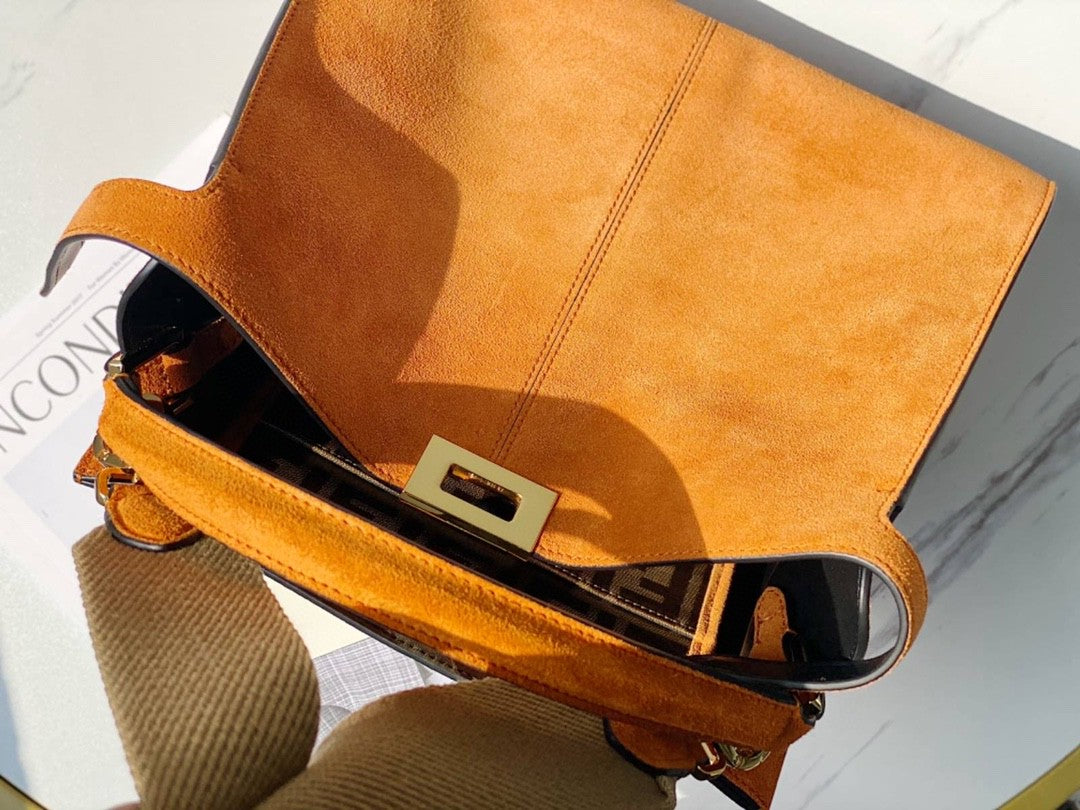 FI Peekaboo X-Lite Tote Medium Brown Bag For Woman 30cm/12in