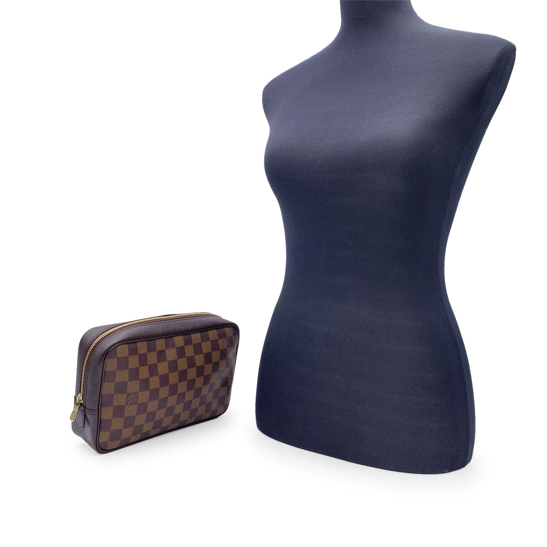 LOUIS VUITTON Vintage Damier Ebene Trousse Toilette Cosmetic Bag