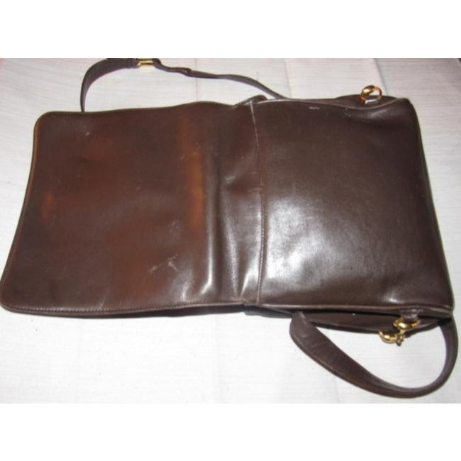 Gucci Vintage Purses Brown Leather Cross Body Bag