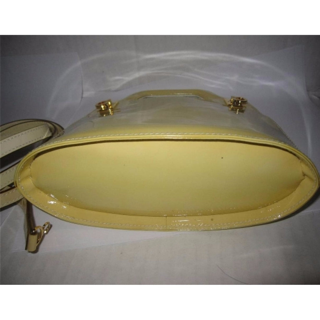 Ferragamo yellow patent leather two-way handbag- RE-RELEASED!