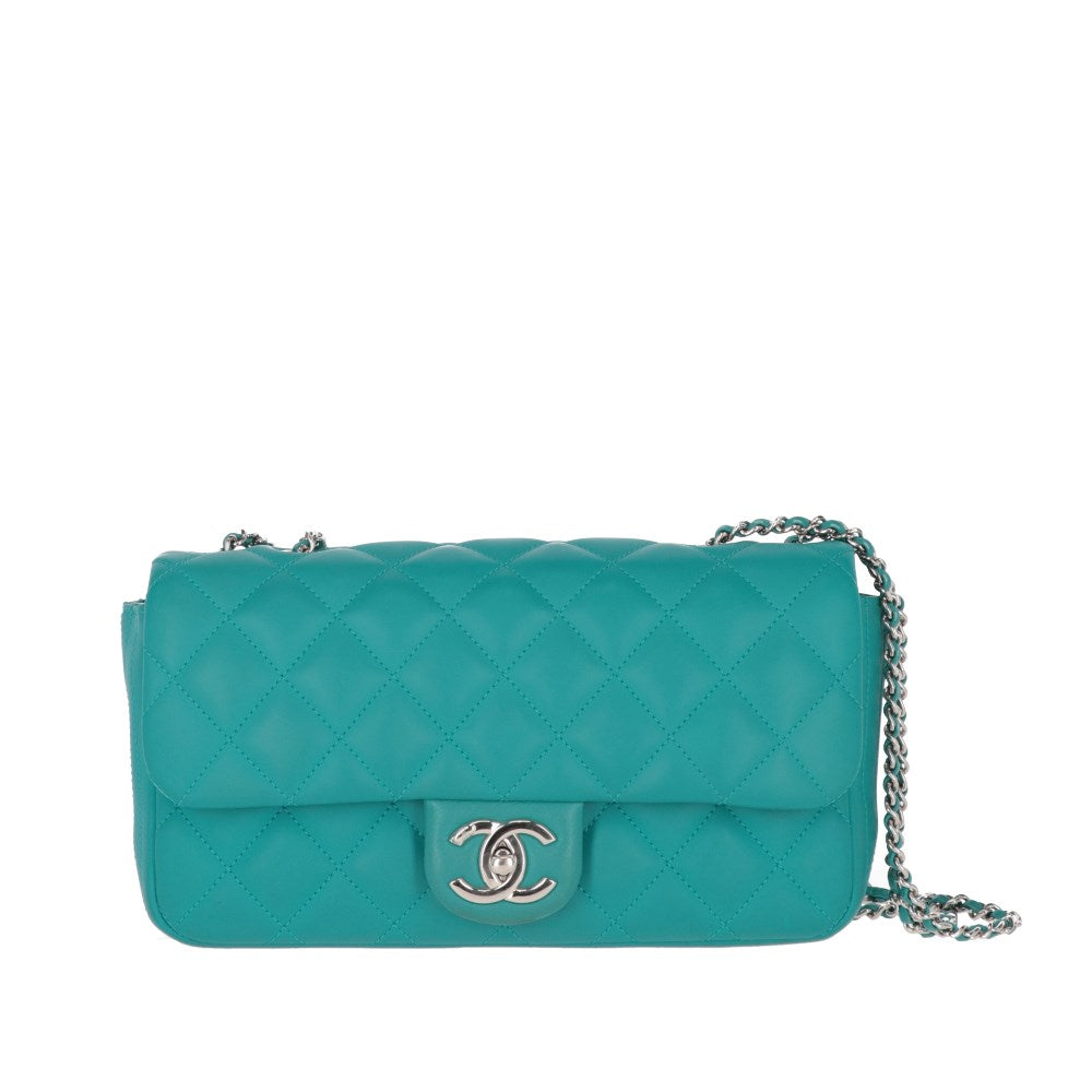 CHANEL Chanel Teal Color Shoulder Bag