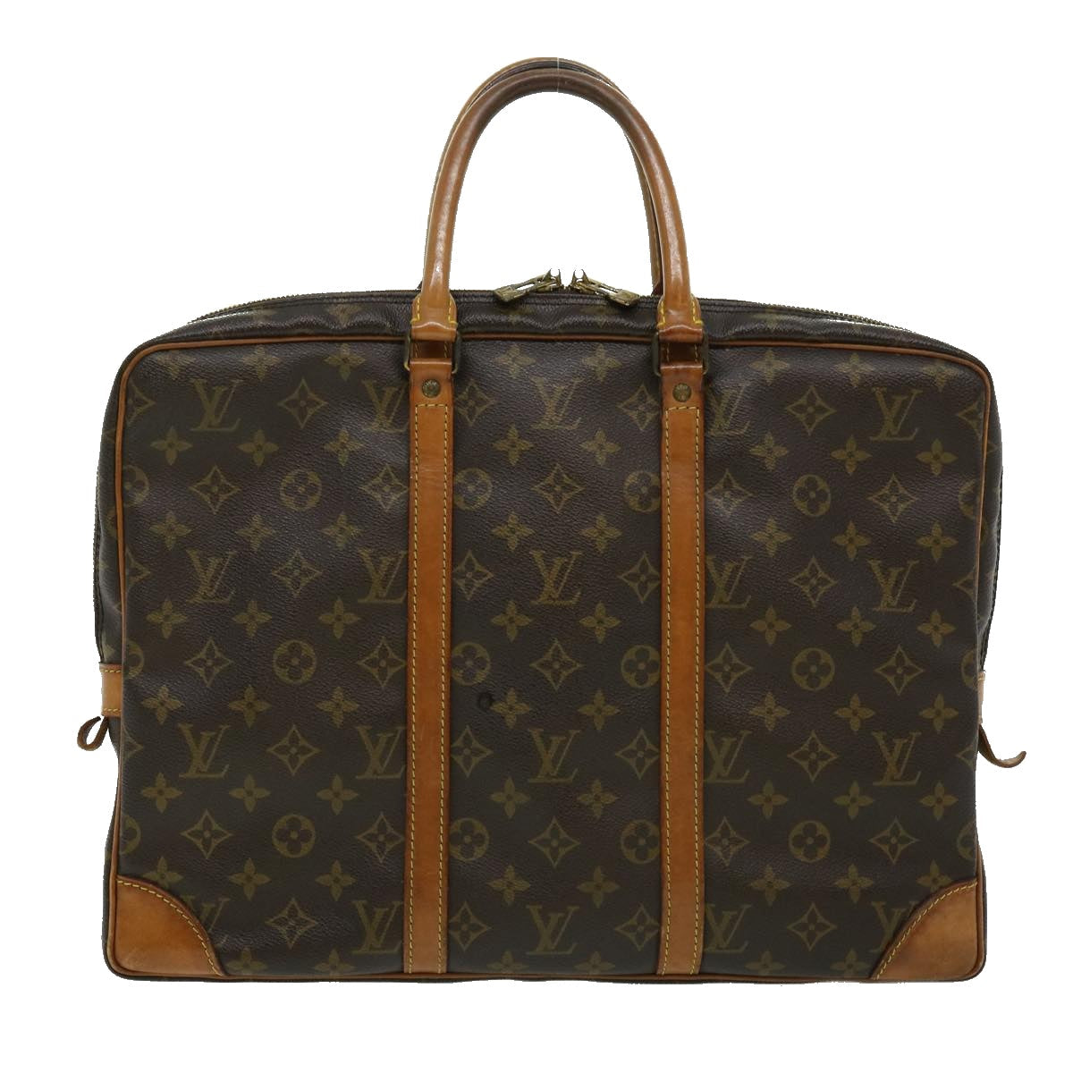 LOUIS VUITTON Monogram Porte Documents Voyage Hand Bag M53361 Auth 30207