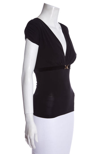 Roberto Cavalli Black Blouse SZ 38