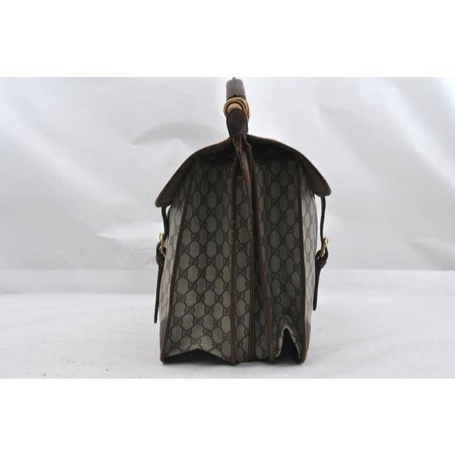 Gucci Tote W Guccissima Print Sherry Line Xxl Overnight Satcheltote W Wide Stripe Brown G Logoredgre