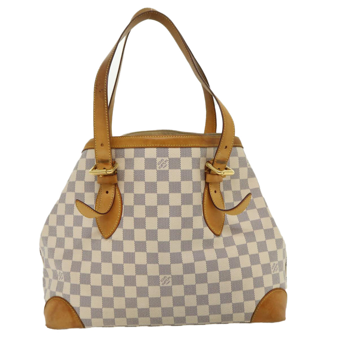 LOUIS VUITTON Damier Azur Hampstead MM Tote Bag N51206 LV Auth 30567