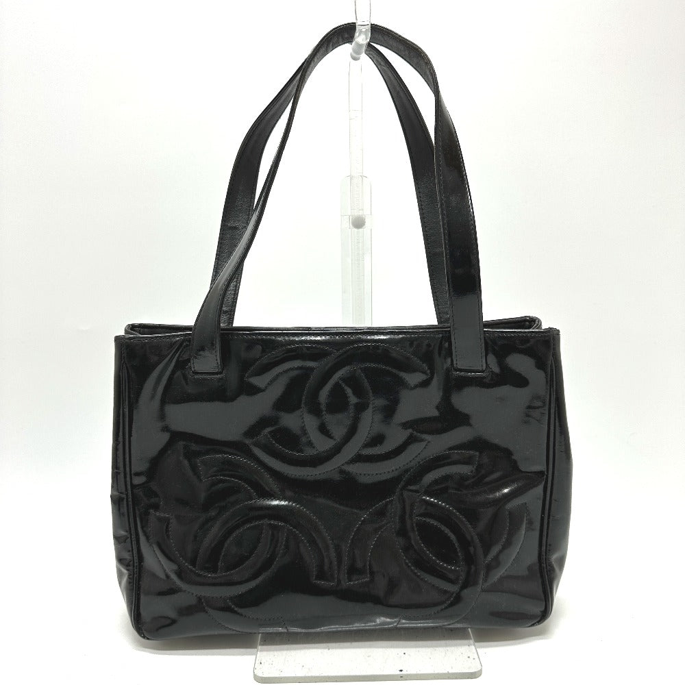 CHANEL Shoulder Bag enamel black Trip Luco co Women Used