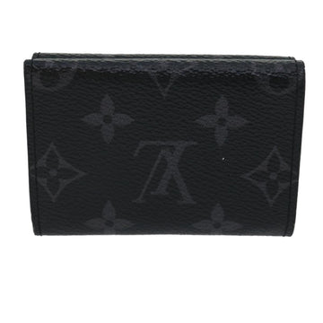 LOUIS VUITTON Monogram Eclipse Discovery compact wallet Wallet M67630 Auth 30813