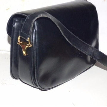 Vintage Gucci 1955 Horsebit black leather purse!