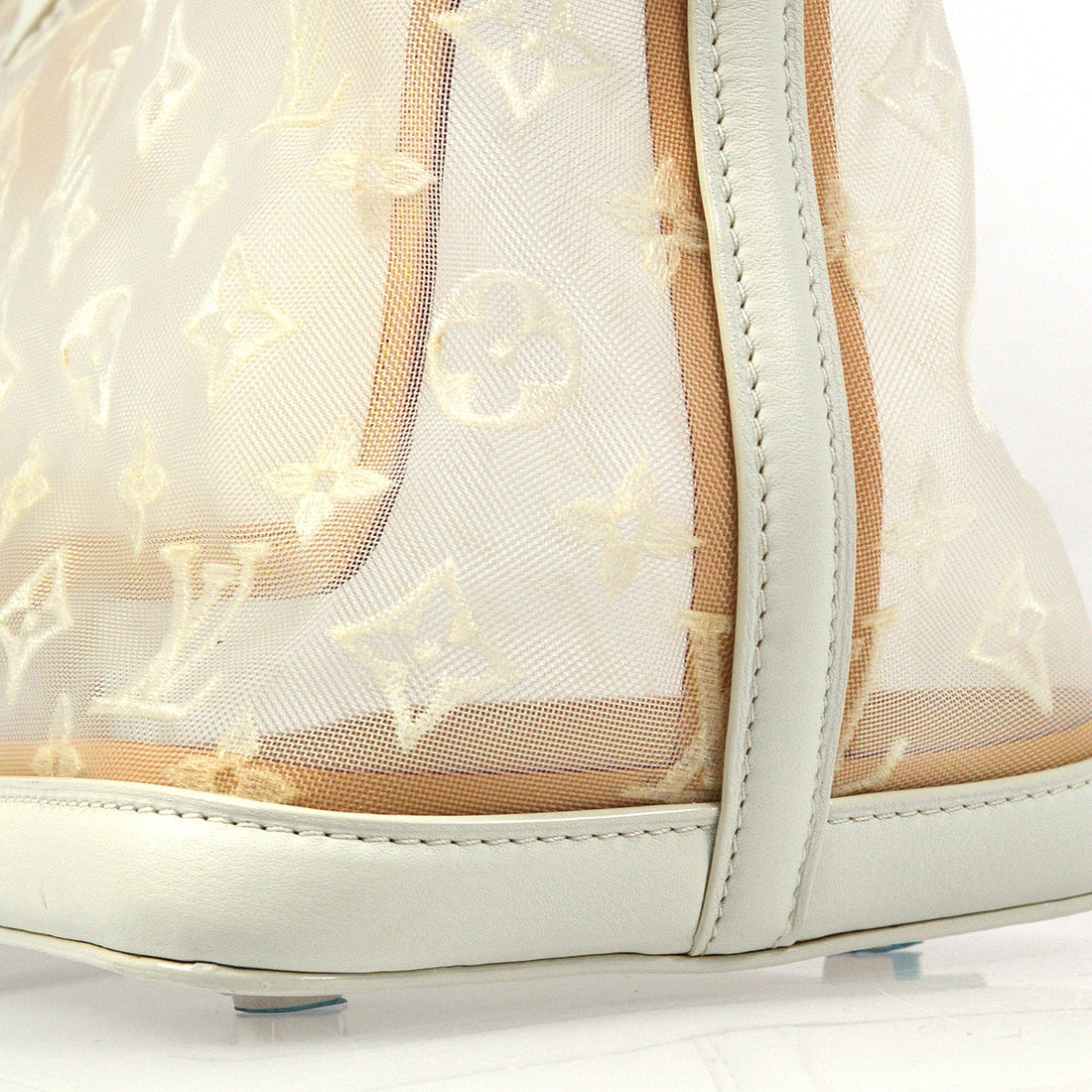 Louis Vuitton White Monogram Transparence Lockit Handbag M40699