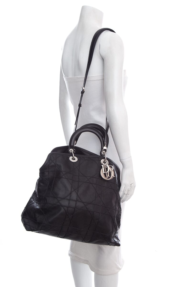 Dior Black Granville Satchel HandBag