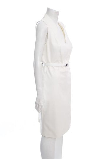Akris White Sleeveless Dress SZ 12