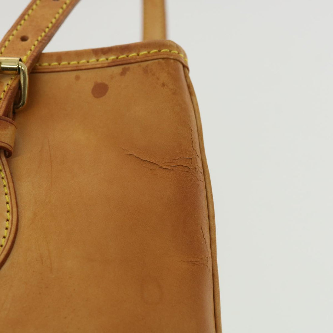 LOUIS VUITTON Nomad Bucket PM Shoulder Bag Beige M85001 LV Auth 33366