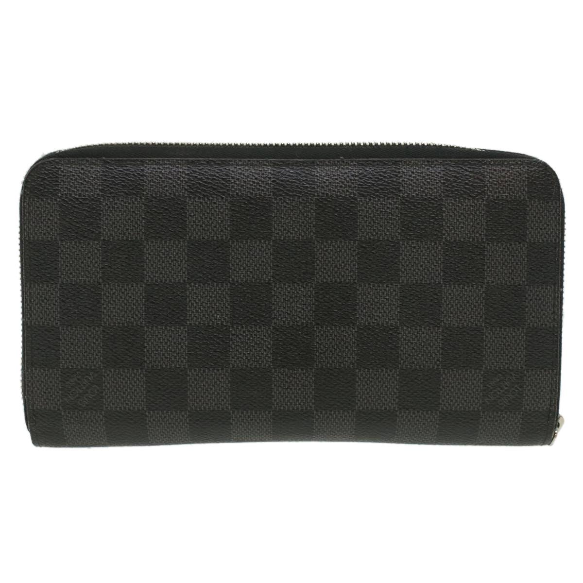 LOUIS VUITTON Damier Graphite Zippy Organizer Wallet Trunk N63182 LV Auth 34100