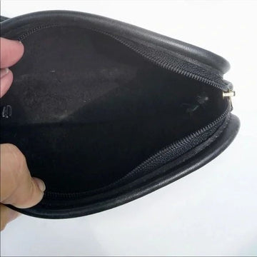 Vintage Coach, 'Hadley' line, hobo style purse in a black buttery soft leather, with a long strap and brass accents