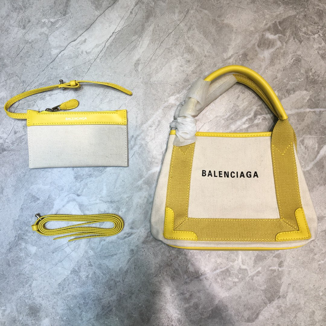 Baltlm Navy XS Tote Bag In Yellow, For Womtlm,  Bags 12.6in/32cm