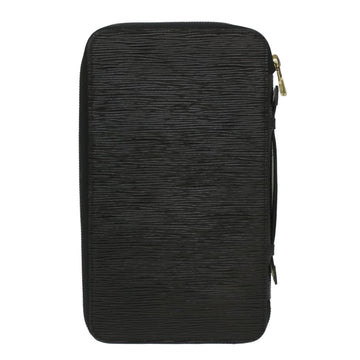 LOUIS VUITTON Epi Organizer Voyage Travel Case Black LV Auth 36811