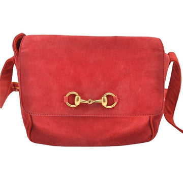 Gucci 1955 Horse-bit red leather & suede cross body