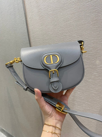 DI Mini Bobby Bag, Grey, For Womtlm Womtlm’s Handbags, Shoulder Bags, Crossbody Bags, 18cm CD M9317UMOL_M41G