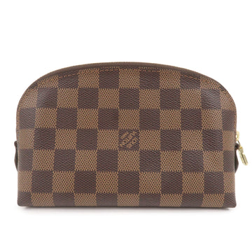 Louis Vuitton Damier Pochette Cosmetic Pouch Brown N47516