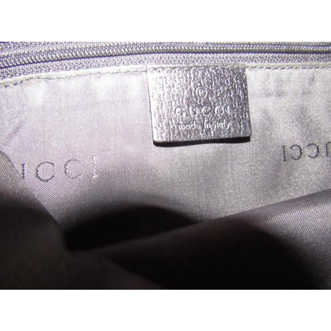 Gucci Jackie Pursesdesigner Purses Black Leather And Black Nylon Fabric Shoulder Bag