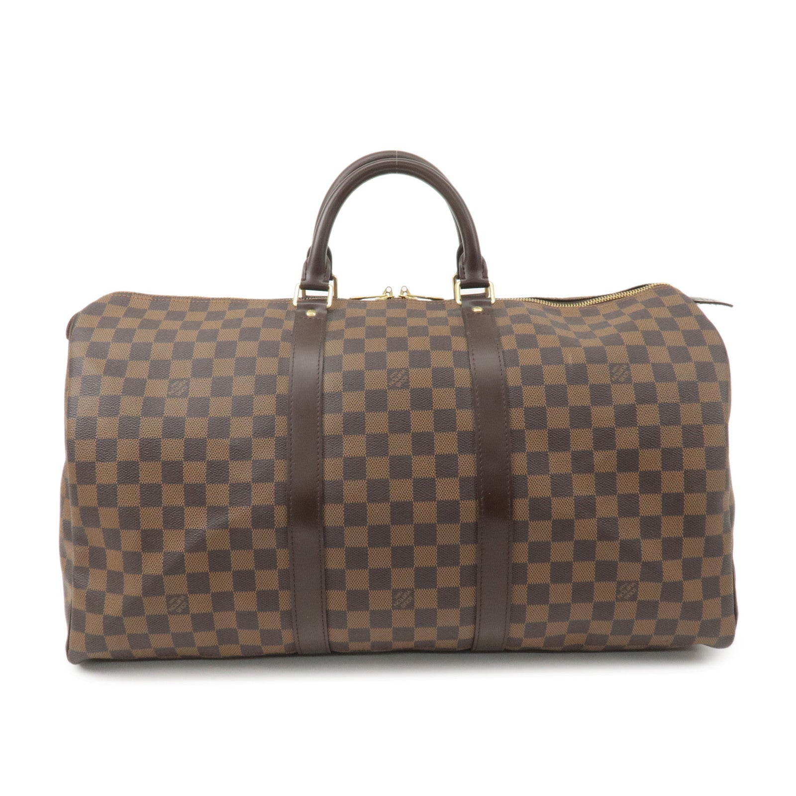 Louis Vuitton Damier Keep All 50 Boston Bag Brown N41427