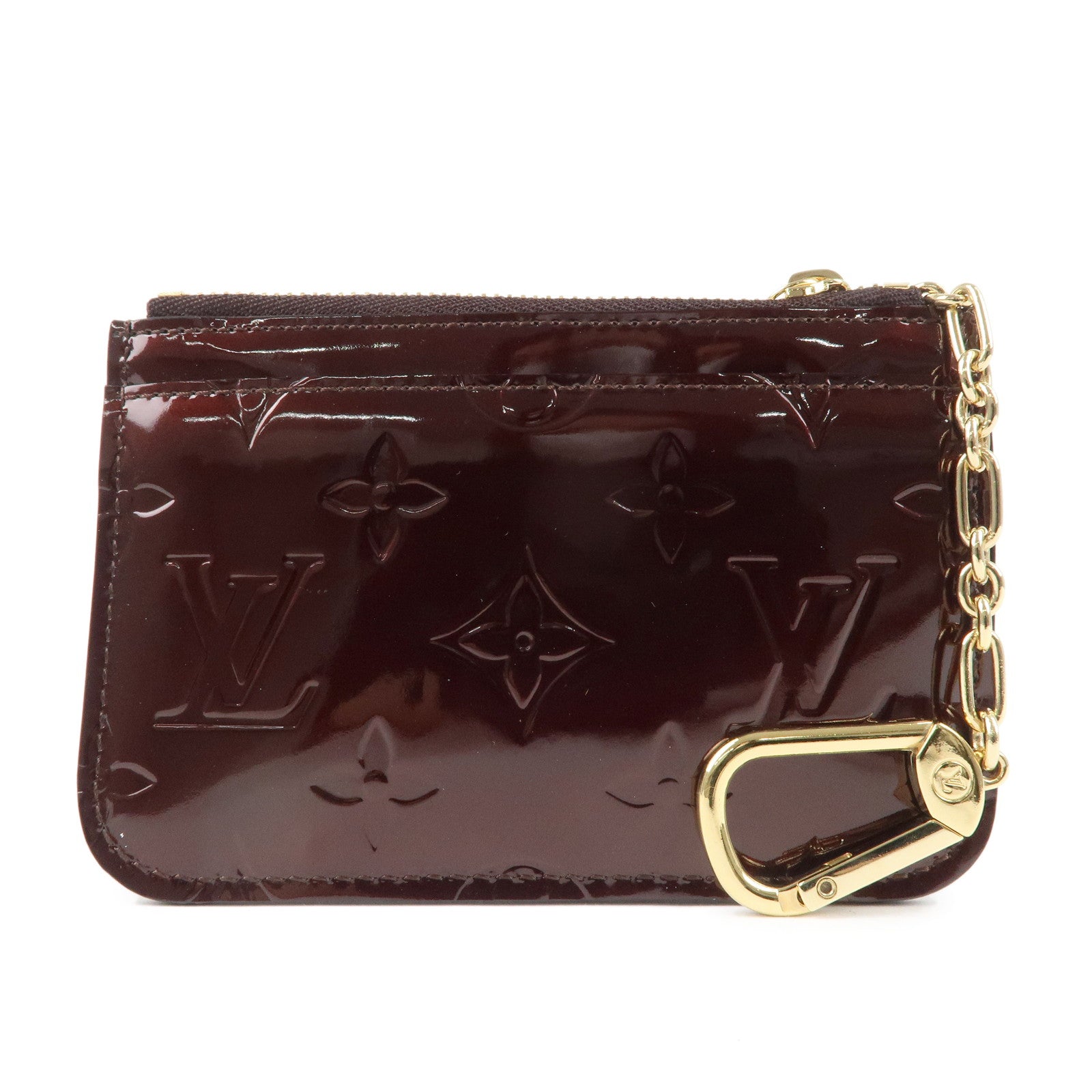 Louis Vuitton Vernis Pochette Cles NM Coin Case Amarante M93557