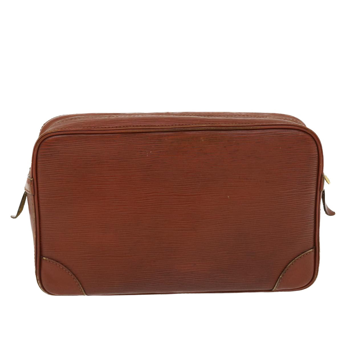 LOUIS VUITTON Epi Compiegne 28 Clutch Bag SPO Brown LV Auth 37361