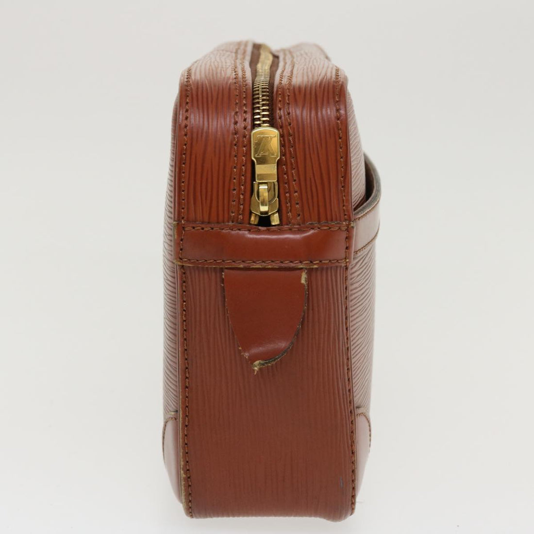 LOUIS VUITTON Epi Compiegne 28 Clutch Bag SPO Brown LV Auth 37361