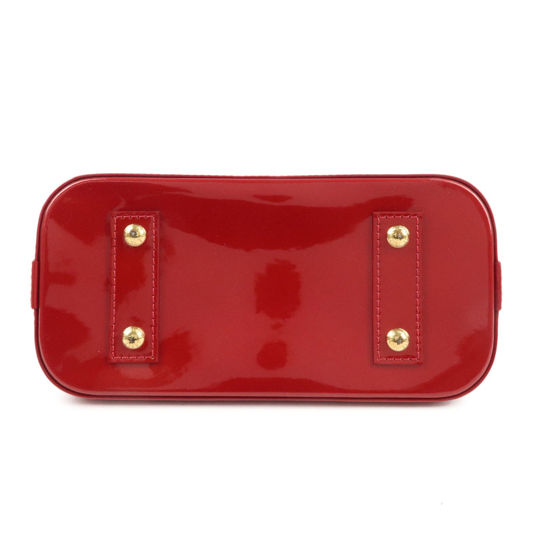 Louis Vuitton Monogram Vernis Alma BB 2Way Shoulder Bag Red M91606