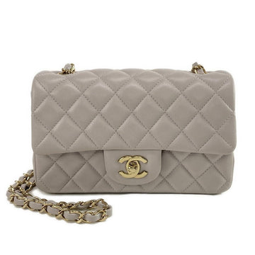 Chanel Mini Classic grey bag