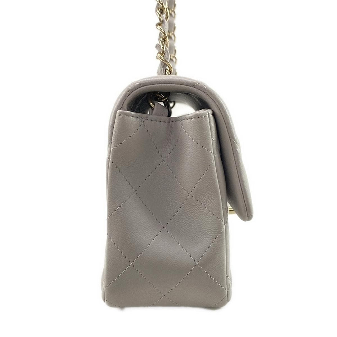 Chanel Mini Classic grey bag