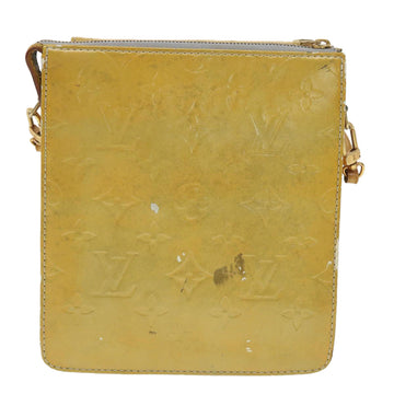 LOUIS VUITTON Monogram Vernis Mott Accessory Pouch Gris M91030 LV Auth 37907