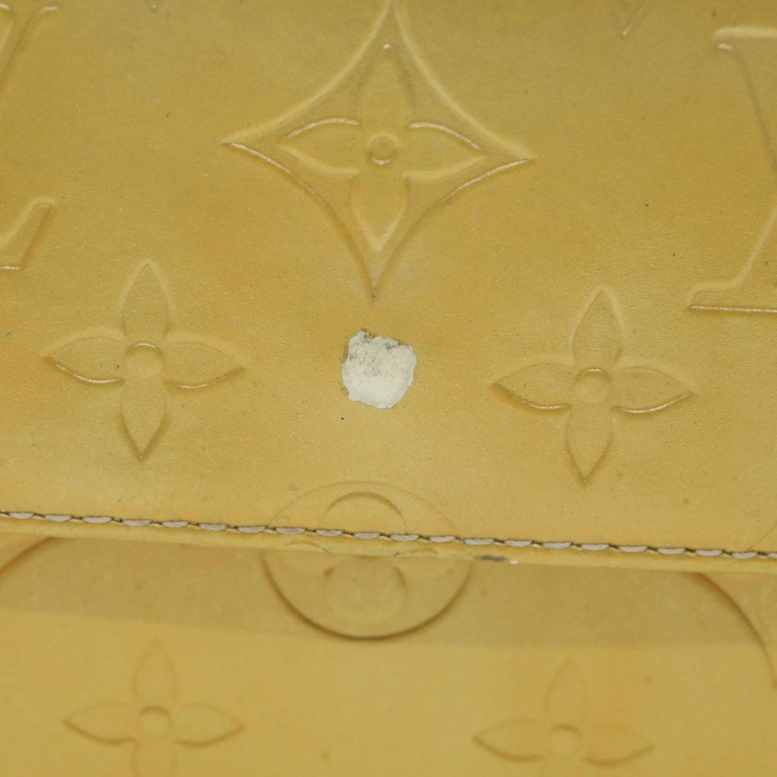 LOUIS VUITTON Monogram Vernis Mott Accessory Pouch Gris M91030 LV Auth 37907