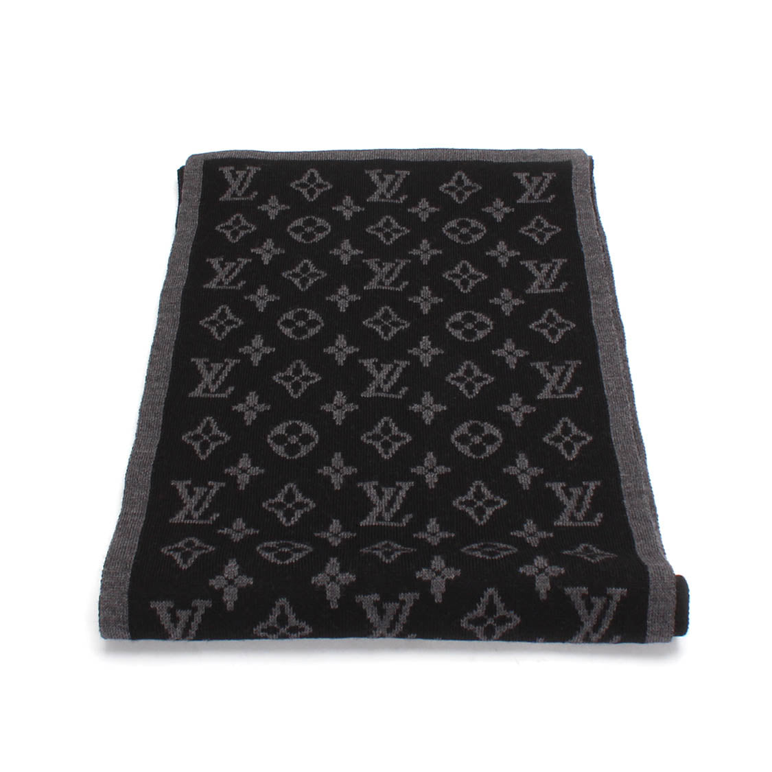 LOUIS VUITTON Monogram Wool Scarf