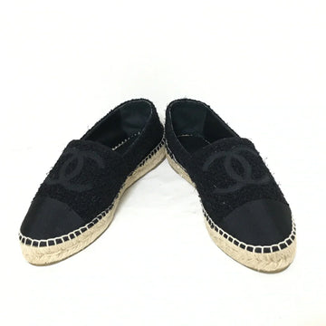 Chanel Tweed black espadrilles, size 39
