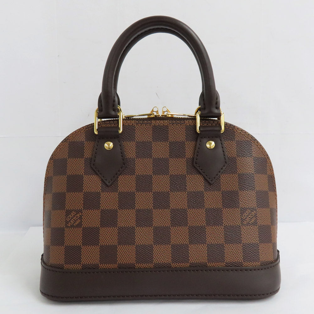 Louis Vuitton ALMA BB N41221 Damier Evene HandBag 2WAY Shoulder Bag Crossbody Brown G Gold  Padlock Lugg  Key Leather