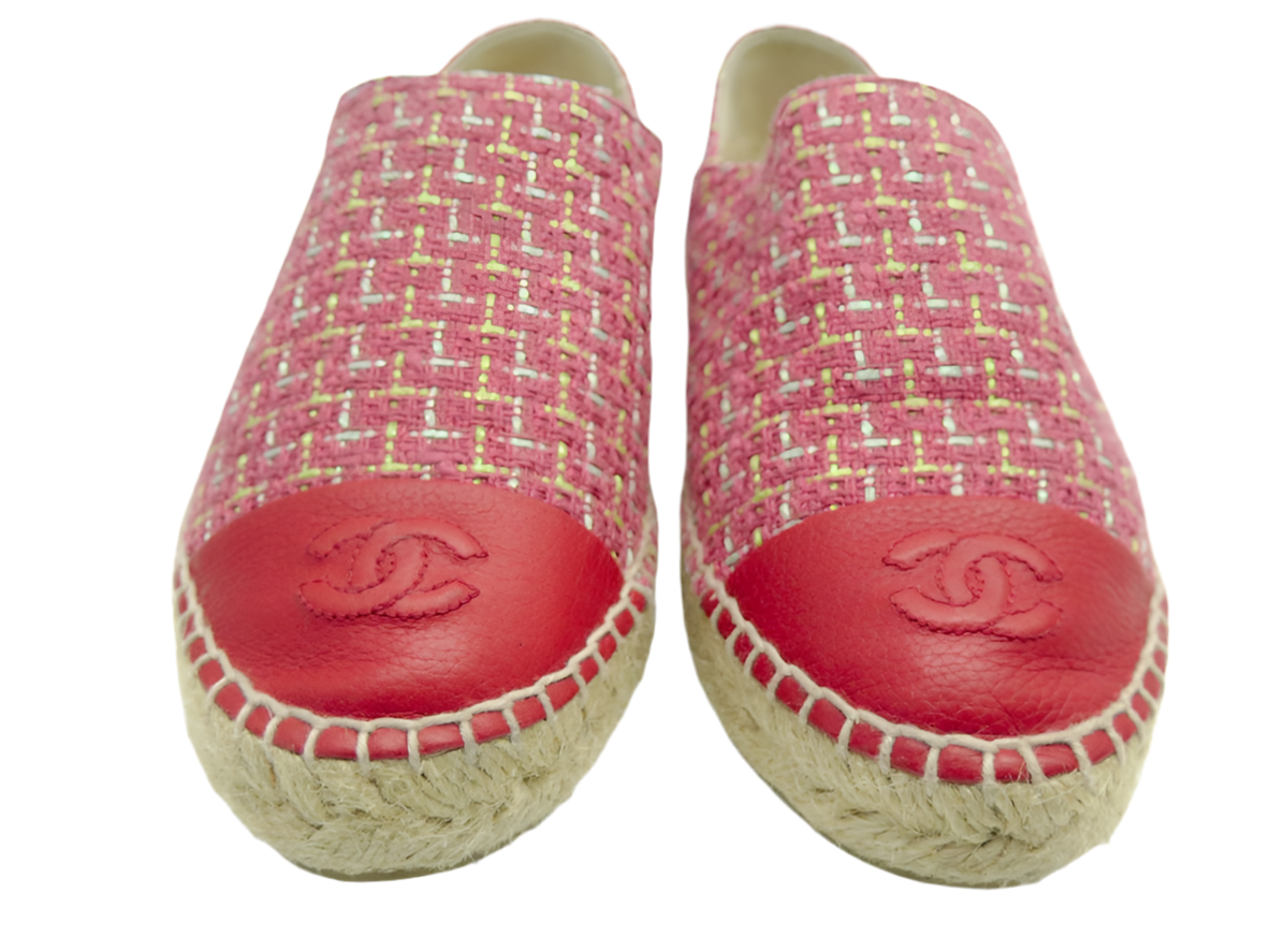 Chanel Pink Espadrilles, 38