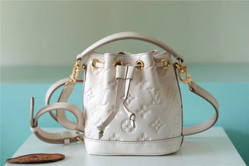 LV Nano Noe Monogram Empreinte Light Beige For Womtlm,  Shoulder And Crossbody Bags 6.3in/16cm LV M81463