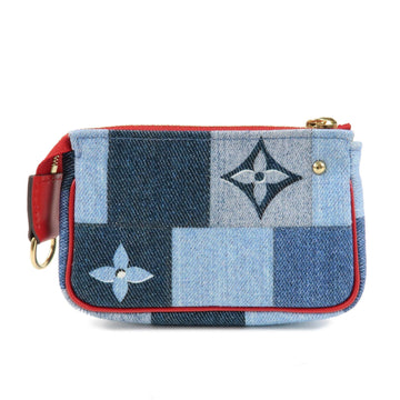Louis Vuitton Monogram Denim Micro Pochette Accessoire Blue M68760