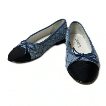 Chanel Denim Ballet Flats