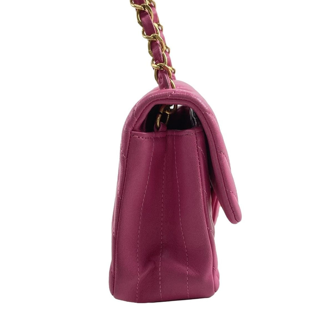 Chanel Pink Chevron classic bag