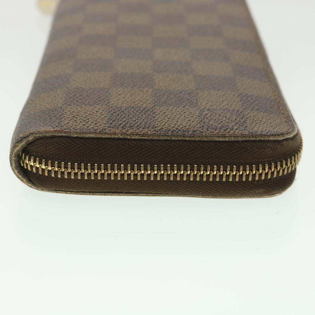 LOUIS VUITTON Damier Ebene Zippy Wallet Long Wallet N41661 LV Auth 38366