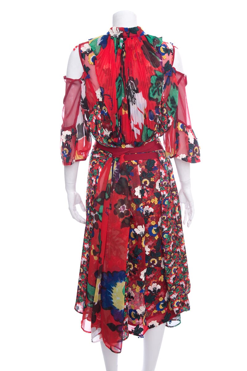 Sacai Red & Multi Dress SZ 3
