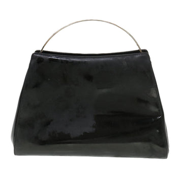 Chanel Hand Bag Enamel Black CC  39199