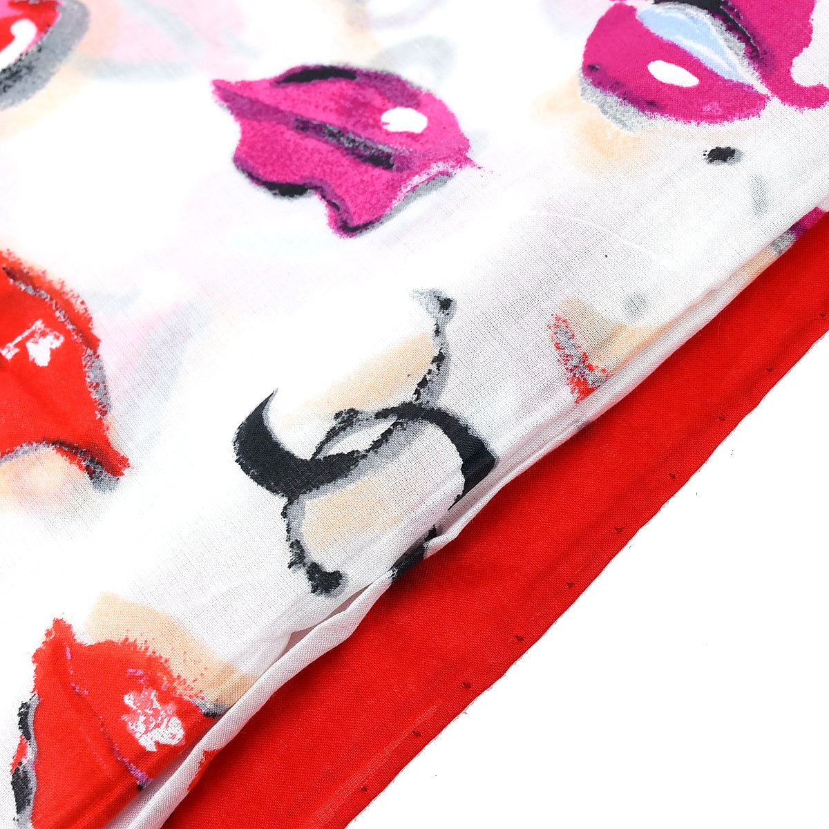 Chanel Scarf Red Small Good