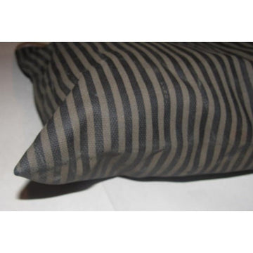 Fendi Vintage Porthole Totepursesdesigner Purses Brown And Black Thin Striped Coated Canvas And Came