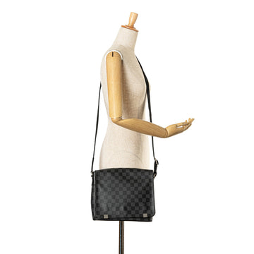 Black Louis Vuitton Damier Graphite District PM Crossbody Bag