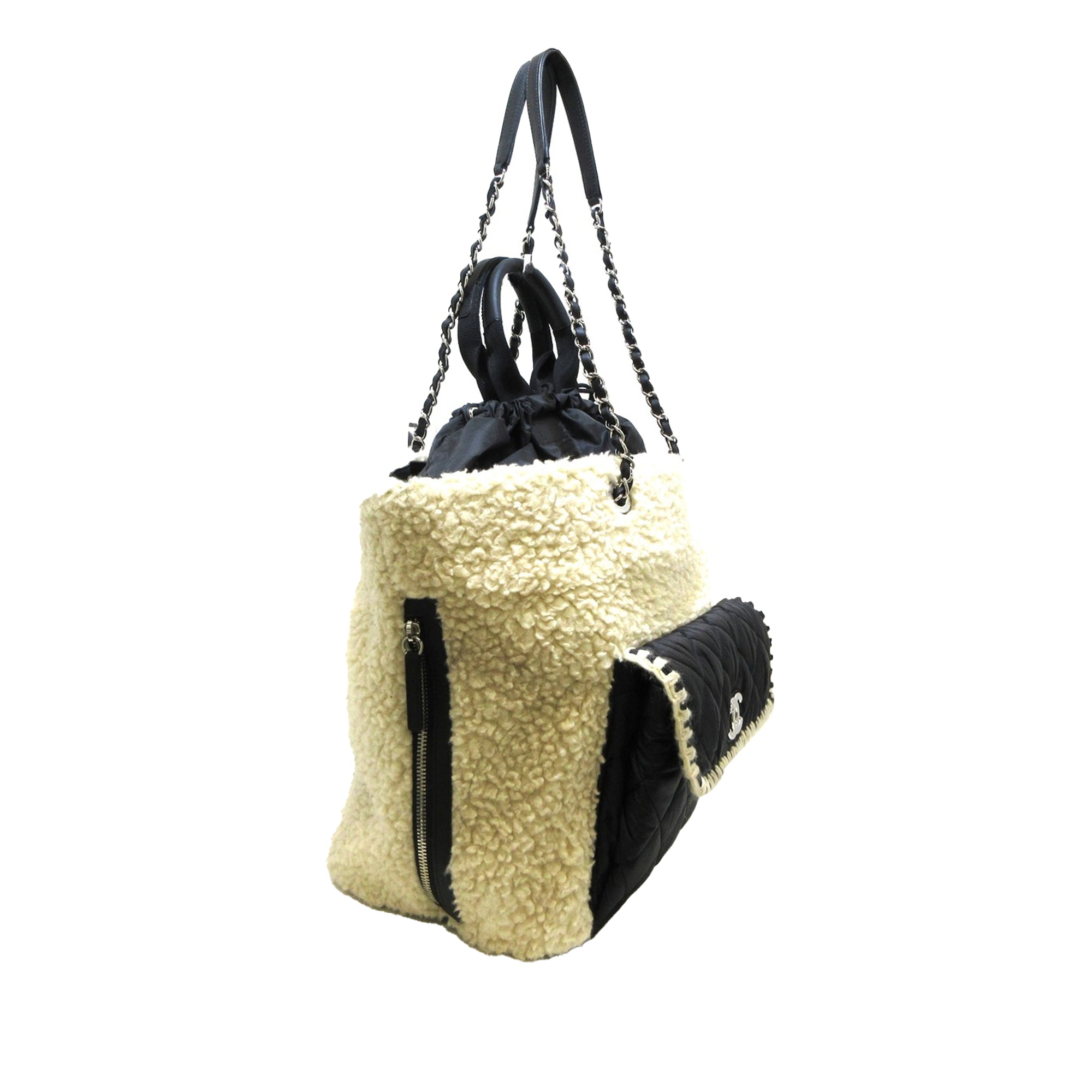 Chanel Large Coco Neige Shopping Tote Satchel