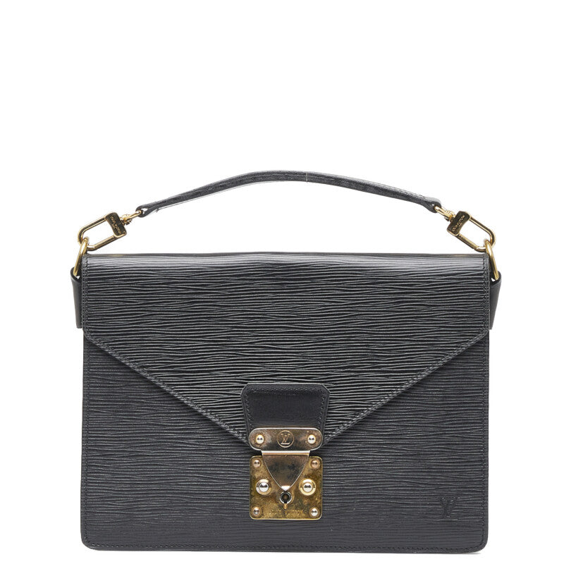 Louis Vuitton Epi Beef Handbag M52322 Noir Black Leather Louis Vuitton